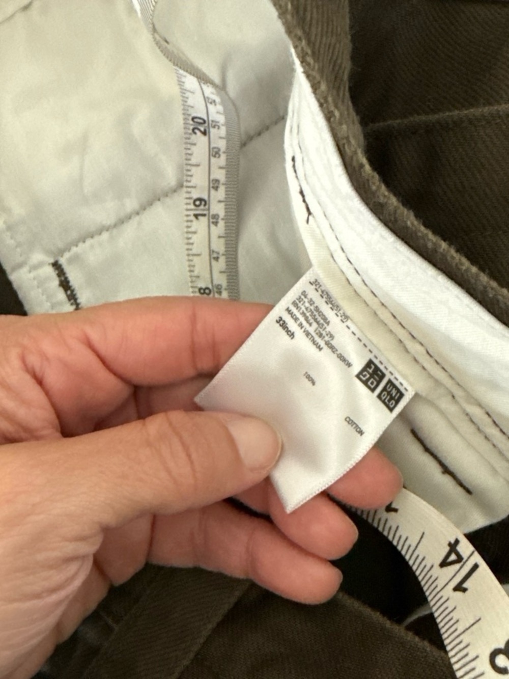 Uniqlo Men's Brown Relaxed Straight Chino Pants 33 - Picture 4 of 6